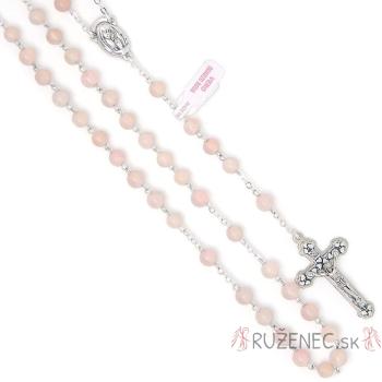 Rosary - from Rose quartz - 6mm