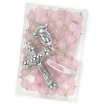 Rosary - from Rose quartz - 6mm