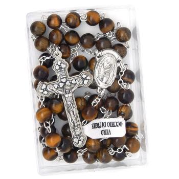 Růženec - Tygří oko - 6mm