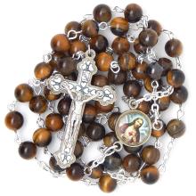 Ruženec - Tigrie oko - 6mm