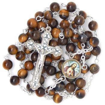 Ruženec - Tigrie oko - 6mm