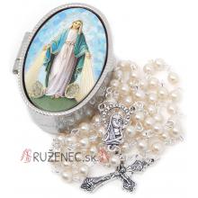 Rosary with zinc alloy box - First Communion