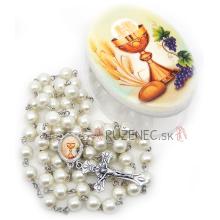 Rosary with plastic box - First Holy Communion