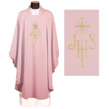 Ružový ornát - Výšivka IHS