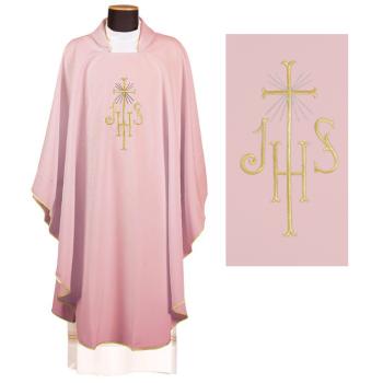 Ružový ornát - Výšivka IHS