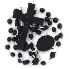 Nylon rosary - black