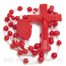 Nylon rosary - red