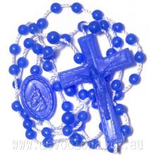 Rosenkranz Nylon - blau