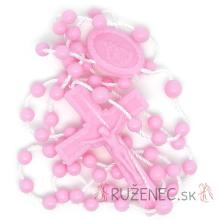 Plastic rosary pink