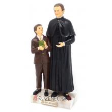 Szent Don Bosco és  Savio Domonkos szobor - 20 cm