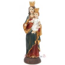 Königin Maria mit Kind Herz Heiligenfigur Statue 20 cm