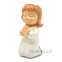 Imádkozó kislány szobrocska - 10cm