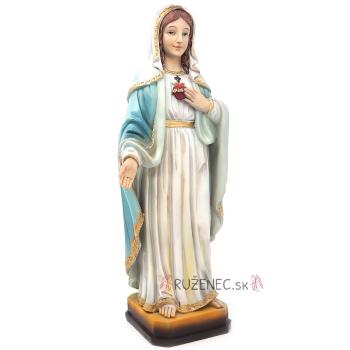 Socha - Nepoškvrnené Srdce Panny Márie - 30 cm