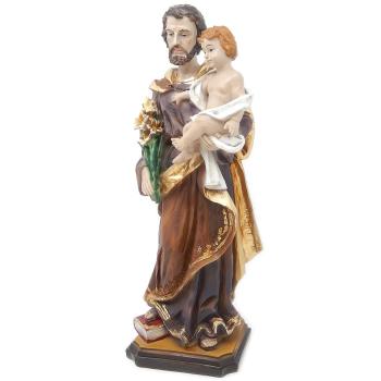 Heiliger Joseph mit Kind Heiligenfigur Statue 30 cm