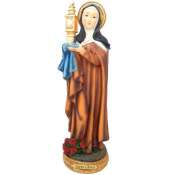 Heilige Klara von Assisi Heiligenfigur Statue - 40cm