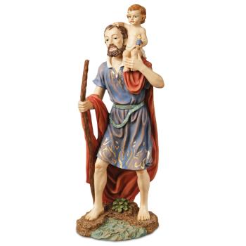 Heiliger Christophorus Heiligenfigur Statue 40 cm