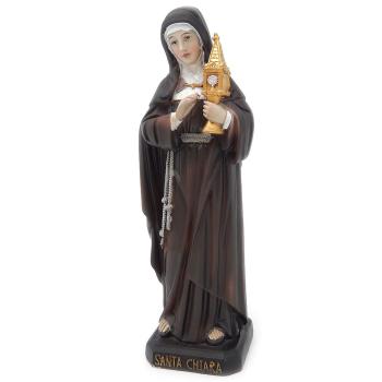 Heilige Klara von Assisi Heiligenfigur Statue - 20cm