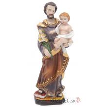 Heiliger Joseph mit Kind Statue 20 cm