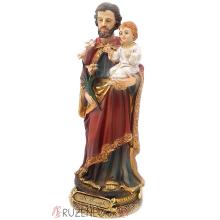 Heiliger Joseph mit Kind Heiligenfigur Statue 20 cm