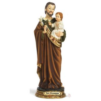 Heiliger Joseph mit Kind Heiligenfigur Statue 22 cm