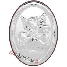 Silbern Plakette 13x18cm - Engel