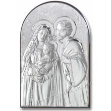 Ezüstözött plakett 13x18cm - Szent család