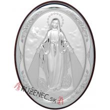 Silvering plaquette 13x18cm - Madona of Miraculous Medal