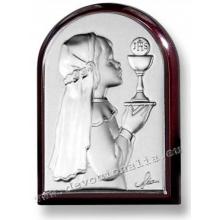 Silvering plaquette  5x7cm - Little girl