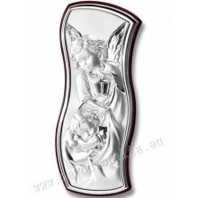 Silvering plaquette  6x13cm - Angel with lamp