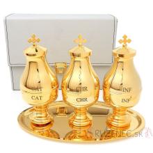 Holy oil case with 3 stocks, with tray and case