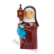Heilige Klara von Assisi Heiligenfigur - 8cm