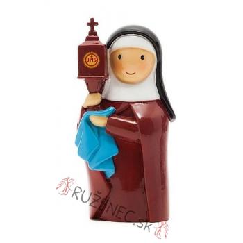 Heilige Klara von Assisi Heiligenfigur - 8cm