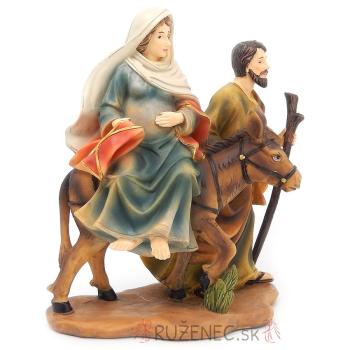 Socha - Svätá rodina hľadá prístrešie - 18 cm