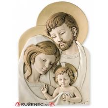 Svätá rodina - reliéfny živicový obraz 26x39cm