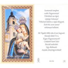 Holy card, with prayer - Hungarian language