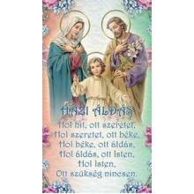 Holy card, with prayer - Hungarian language