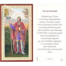 Holy card, with prayer - Hungarian language