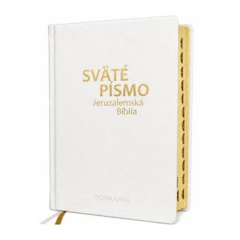 Sväté písmo - Jeruzalemská Biblia (veľký formát) biela obálka so zlatorezom