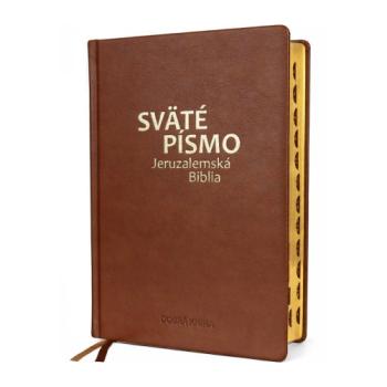 Sväté písmo - Jeruzalemská Biblia (veľký formát) hnedá obálka so zlatorezom