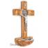 Holy water font - olive wood - 19cm