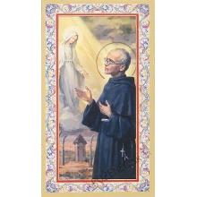 Aranyozott imakép - Szent Maximilian Kolbe - 6.5x10.5cm