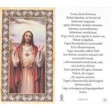 Aranyozott imakép - szentkép - Jézus Szíve