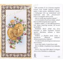 Holy card, with prayer - Hungarian language