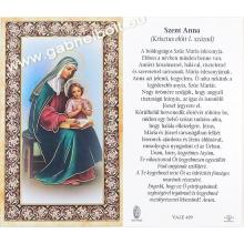 Aranyozott imakép - szentkép - Szent Anna