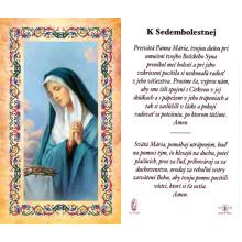 Svätý obrázok - Sedembolestná Panna Mária - 6.5x10.5cm