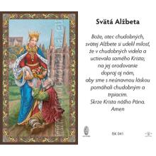 Heilige Elisabeth - Gebetskarten - 6.5x10.5cm