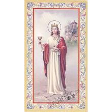 Saint Barbara - prayer cards - 6.5x10.5cm