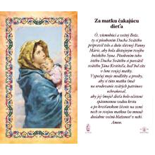 Madona with child - prayer cards - 6.5x10.5cm