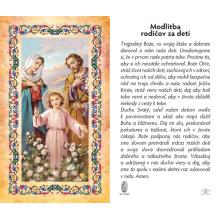 Aranyozott imakép - Szent Család - 6.5x10.5cm - SK