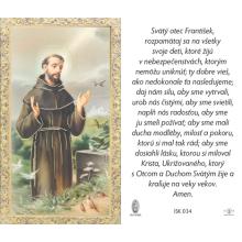 Saint Francis - prayer cards - 6.5x10.5cm